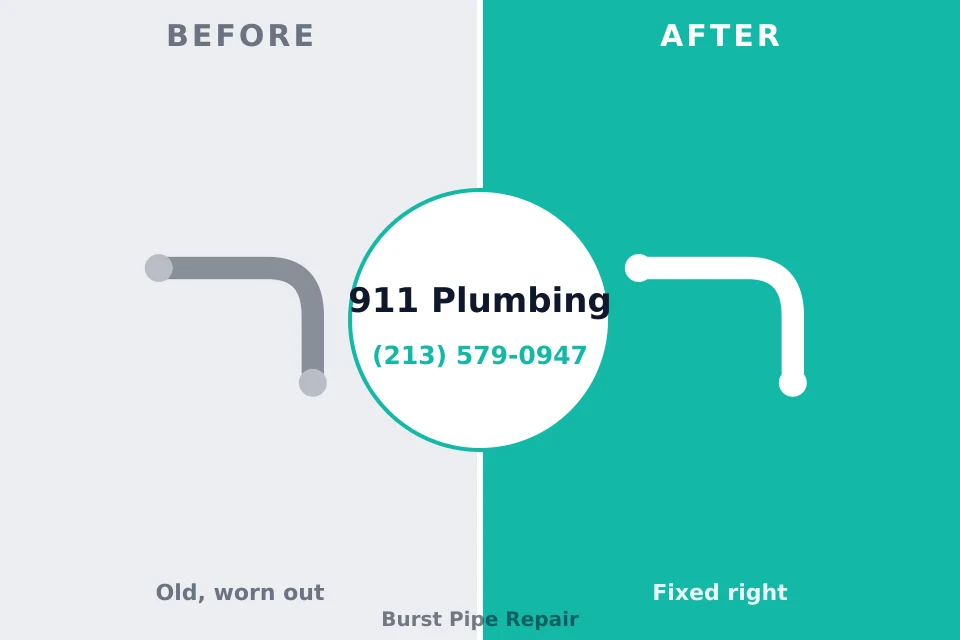 Before and after: plumbing repair Menahga, MN